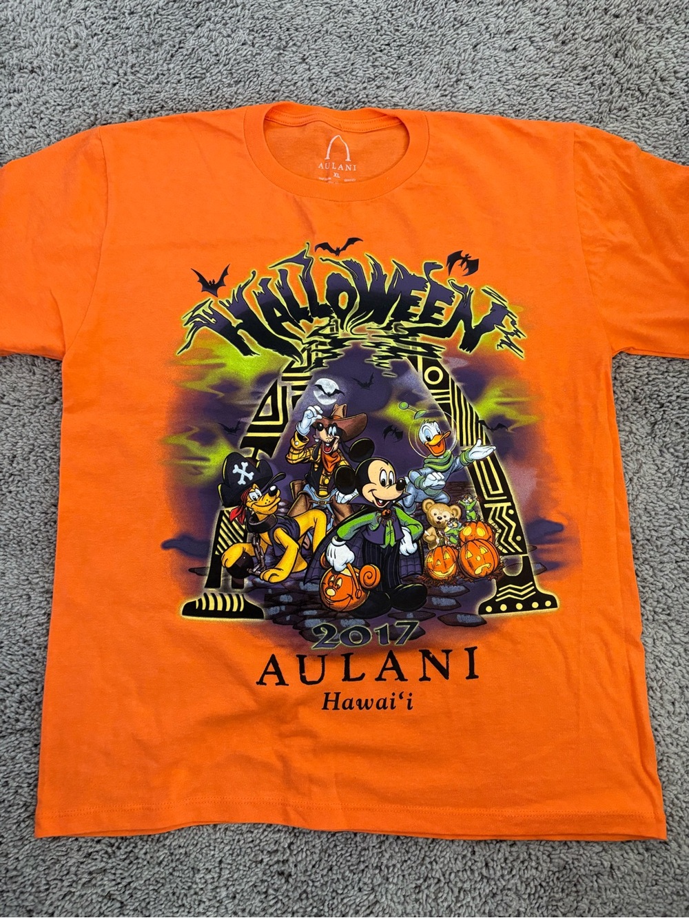 Aulani Kids' Orange Halloween Mickey & Friends Costume Tee - Picture 1 of 2